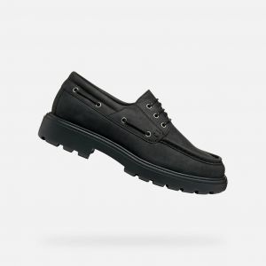 Geox U SPHERICA EC7 Moccasin pour Homme, Noir, 44 EU, Noir, 44 EU