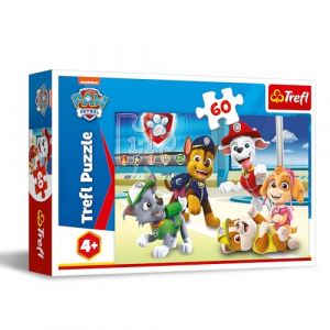 Trefl Paw Patrol, Univers des Chiens - Puzzles 60 Pi&egrave;ces - Puzzle Color&eacute; avec Personnages de Bande Dessin&eacute;e, Divertissement Cr&eacute;atif, Loisir pour Les Enfants &agrave; partir de 4 Ans