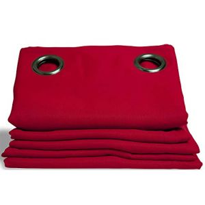 Moondream Rideau Occultant Rideau Occultant Uni Rouge MC310, L 145 x H 260 cm, Rouge