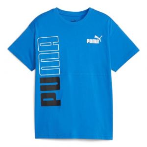 Puma Shirt Power Colorblock B Chemise Garçon, Bleu Course, 128