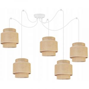 Lampe Suspendu Plafond Lustre Abat-Jour Boho Juta