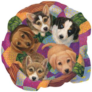 Sunsout Puzzle Panier de Chiots