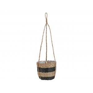 Beliani Cache-pot d'intérieur en bois solide beige H20