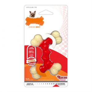 Jouet pour chien Nylabone E treme Chew Double Bacon Taille XL Nylon Thermoplastique