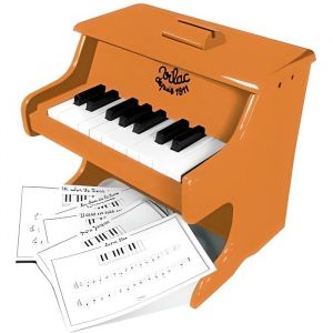 Vilac Piano Desert Sun en bois 18 touches + partitions - Jouet - Instrument de musique - Enfant 3 ans et plus