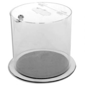 Probbax BR-0025-CLR Bac à Ordures Extérieurs PMMA Multicolore 30 x 30 x 25 cm