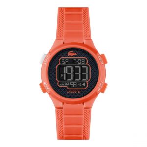 Lacoste Montre mixte enfant LC33 - 2030065 Bracelet Silicone Orange