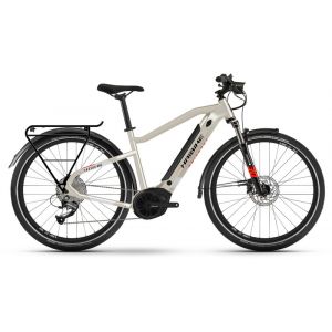 Image de Haibike Vtc electrique trekking 4 i500wh 27 5 shimano alivio altus 9v beige desert blanc 2022 s 155 165 cm