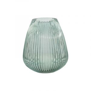 PNY POINT VIRGULE Vase en verre - &Oslash;24,5 x H28 cm - Vert