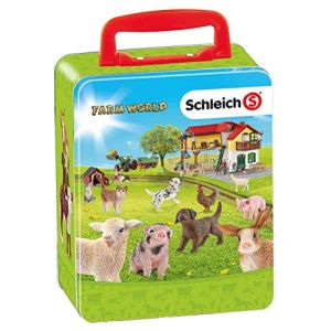 Klein Farm World Schleich Farm World - Mallette Pour Collection 18 Animaux Ferme