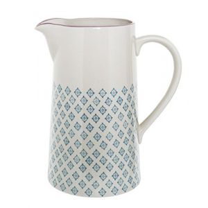 Bloomingville Pot &agrave; eau Patrizia, Bleu p&eacute;trole/Lilas