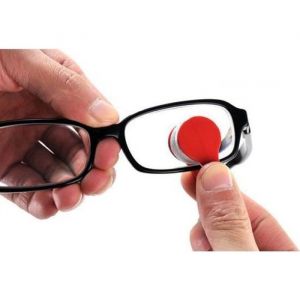 Pince Microfibre Nettoyant Lunettes Lentilles Loupe Verres Chiffon Double