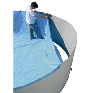 Torrente Liner pour piscine circulaire en PVC 350x132cm - Bleu - En PVC - Dimensions : 350x132cm - Coloris : bleu.