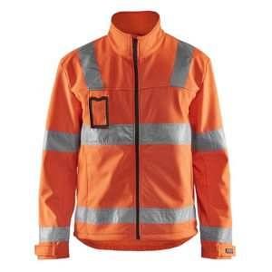 Blaklader Veste Softshell Haute Visibilité orange Click Outil