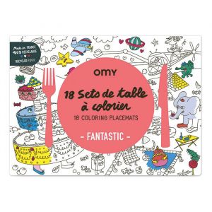 Omy Set de table &agrave; colorier - fantastic - om