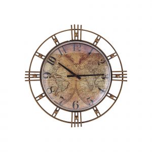 Beliani Horloge murale dorée ø 63 cm