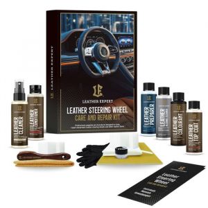 Leather Expert - kit de nettoyage restauration et entretien du volant en cuir LE-18-SW650