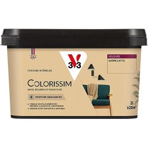 V33 Peinture multi-supports Colorissim Caffe latte Velours 2L