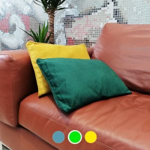 Coussin Décoratif Rectangle en Polyester 30x50 cm - Couleur Unie - SILUMEN - Vert - Vert