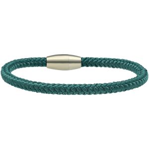 Bracelet Corde Tressé Bleu Pétrole