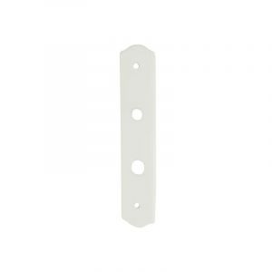 DT 2000 Plaque simple en porcelaine blanche de d&eacute;condamnation.