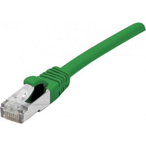 Cordon patch RJ45 s/ftp sur cable cat 7 LS0H vert - 5 m