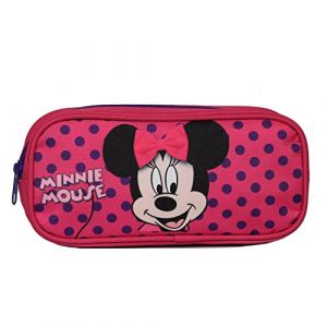 Trousse scolaire - Disney - Minnie - Polyester - 23x5x10cm - Fille