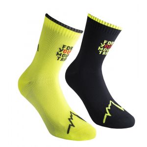 La Sportiva Chaussettes For Your Mountain EU 41-43 Black / Neon