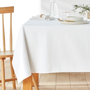 Nappe coton traitée anti tac s SCENARIO Blanc Taille 150X200 cm;150X250 cm;150X300 cm;180x180 cm
