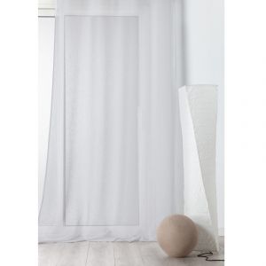 LINDER Voilage tamisant en poly/lin poly / lin blanc 240 x 145