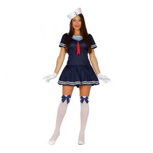 Déguisement robe courte calot marin femme - l - bleu - guirca 84360