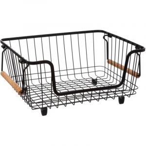 Panier empilable en métal « blackwood » format moyen 5 five simply smart