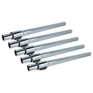 Vhbw 5x Tube d'aspirateur compatible avec Dirt Devil Infinity Rebel 55HF, Infinity Rebel 55HE aspirateur - raccord 32 mm, 58 - 96cm, chromé