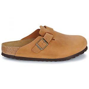 Birkenstock Sabots cuir naturel huilé Boston
