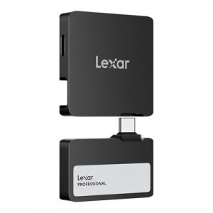 Lexar Disque dur Portable Go SSD SL400 2To Hub noir inclus