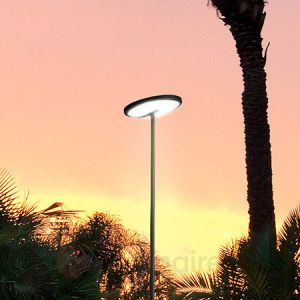 Led C4 Lampadaire design Invisible LED IP54 H210 cm - Noir