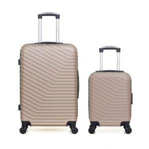 WAVE Lot de 2 valises Weekend et Cabine XXS LENA