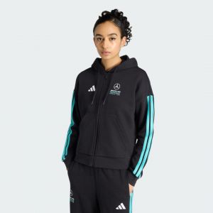 Adidas Sweatshirt &agrave; capuche zipp&eacute; femme Mercedes AMG Petronas DNA