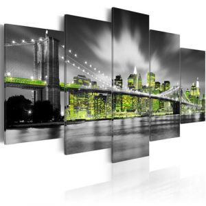 Artgeist Tableau - Lime soul of New York 200x100