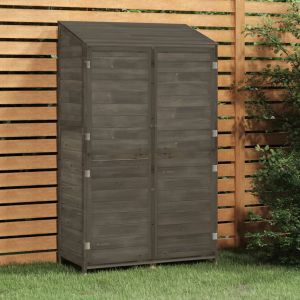 VidaXL Remise de jardin Anthracite 102x52x174,5cm Bois de sapin solide