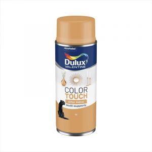 Dulux Valentine Bombe de peinture Color touch effet m&eacute;tal or 400 ml