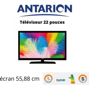 Image de Antarion Télévision TV + LED 22' HD 12V/24V /220V camping car