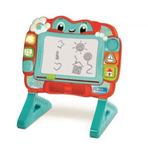 Clementoni Tableau interactif pour enfants - Jeu 2 en 1 - Centre dactivit&eacute;s &eacute;lectroniques - &Agrave; partir de 18 mois