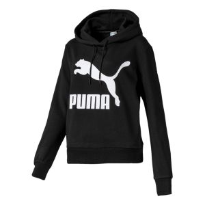 Puma Classics Logo sweat à capuche Femmes noir T. S