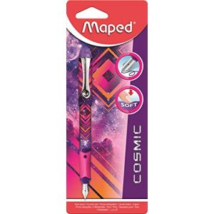 Maped Stylo plume COSMIC TEENS, taille de plume : M, rose - Lot de 4