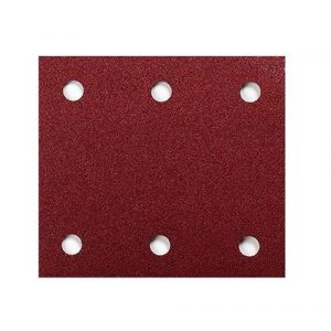 Makita 10 FEUILLES RECTANGULAIRES ABRASIVES 114X102 MM GRAIN 320 - 3 + 3 TROUS - AUTO-AGRIPPANT-P330870-320