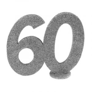 Santex Chiffre anniversaire 60 ans argent