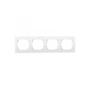 Kanlux Cadre 4 Slots Horizontal LOGI Blanc