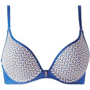 Image de Soutien-gorge ampliforme coque moul&eacute;e bleu Kim