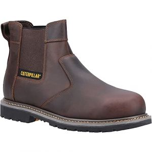 Caterpillar Powerplant Bottes de sécurité en cuir pour homme - Marron - marron, 44 EU